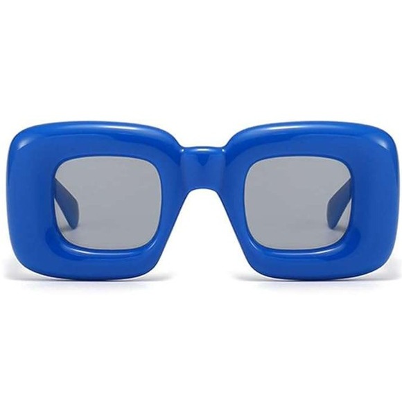 Blue Sunglasses Women Fashion Designer Candy Color Luxury Beach Festival Party - Picture 2 of 7